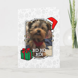 Custom Foto Weihnachts-Weihnachtsmannmütze Pet HO Karte