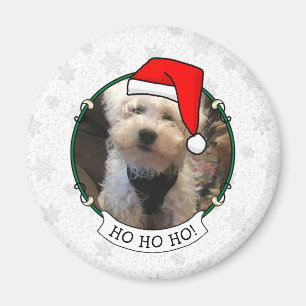 Custom Foto Weihnachts-Weihnachtsmannmütze Pet HO  Magnet