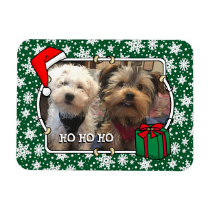 Custom Foto Weihnachts-Weihnachtsmannmütze Pet HO  Magnet