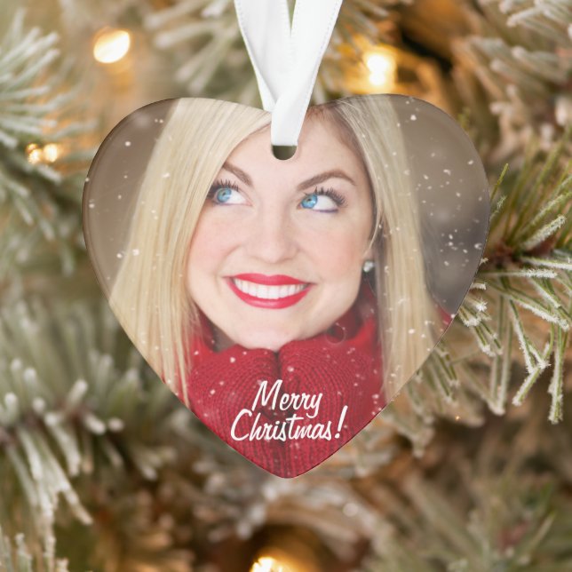 Custom Foto Weihnachtsgeschenk - Akryler Ornament (Baum)