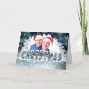 Custom Foto Weihnachtsgrüße Karte