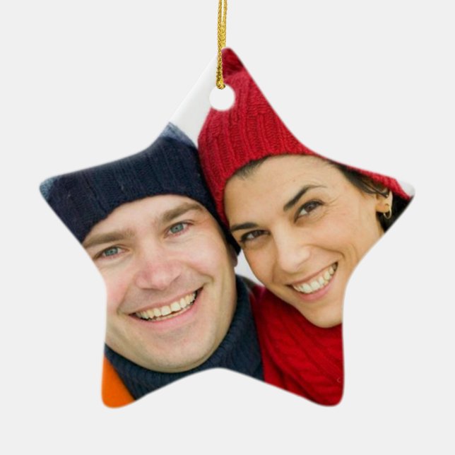 Custom Foto Weihnachtsschmuck (Vorne)