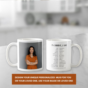 Custom Foto Wer ich bin in Christ Christlich Tee Kaffeetasse