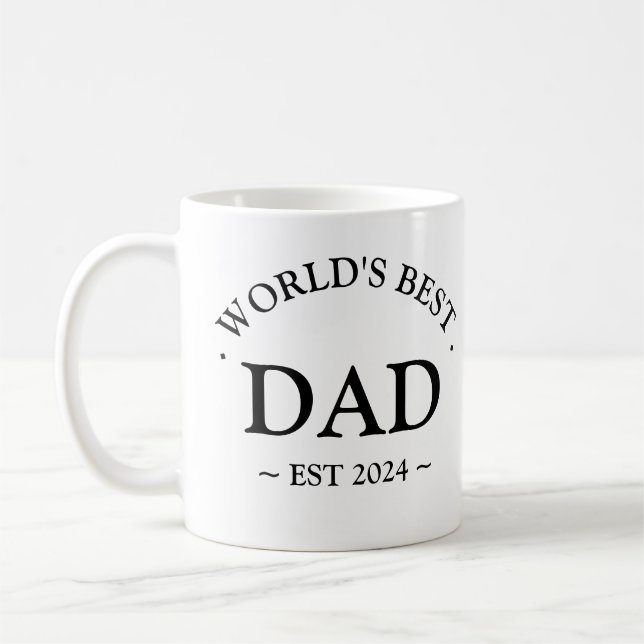 Custom Foto World ist der beste Papa Kaffeetasse (Links)
