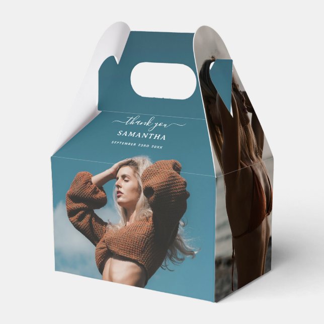 Custom Fotos Geburtstagspartei Selfie Picture Geschenkschachtel (Vorderseite)