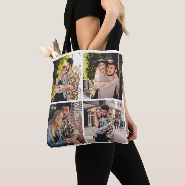 Custom Four Foto Collage Tote Bag (Von Nahem)