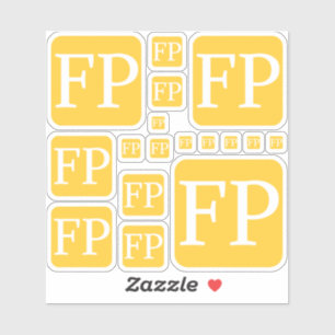 Custom FP Small 4" x 4" Stickers von Janz Aufkleber