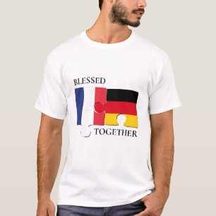 Custom FRANCE DEUTSCHLAND gesegnet T-Shirt