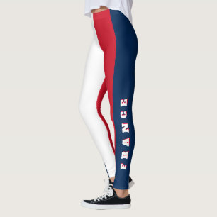 Custom France Print   Personalisierte französische Leggings
