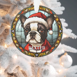 Custom French Bulldog Christmas Ornament