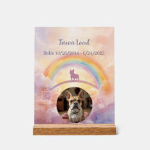 Custom French Bulldog Memorial Acrylic Sign