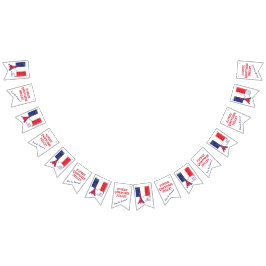 Custom French Flag BASTILLE DATEIEN Bunting Flags Wimpelkette
