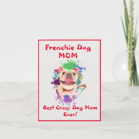Custom Frenchie Mama Best Crazy Dog Lady Digital