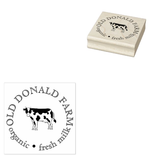 Custom Fresh Farm Small Business Gummistempel (Stempel)