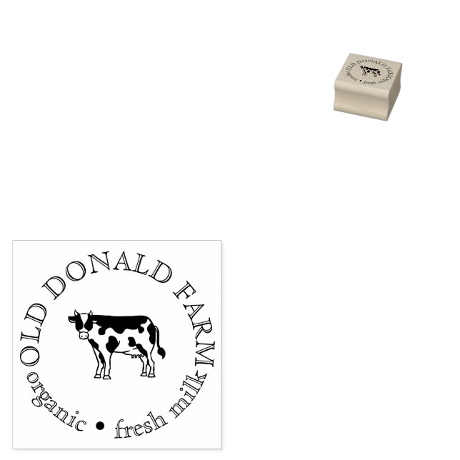 Custom Fresh Farm Small Business Gummistempel (Stempel)