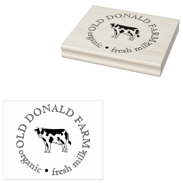 Custom Fresh Farm Small Business Gummistempel (Stempel)