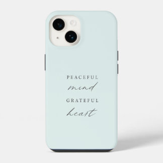 Custom Friedlich Mind Dankbarkeit Herz iPhone 14 Hülle