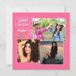 Custom Friend Happy Geburtstag Foto Collage Magnet
