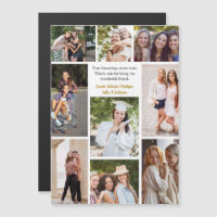 Custom Friends Collage Friendship Magnet Card
