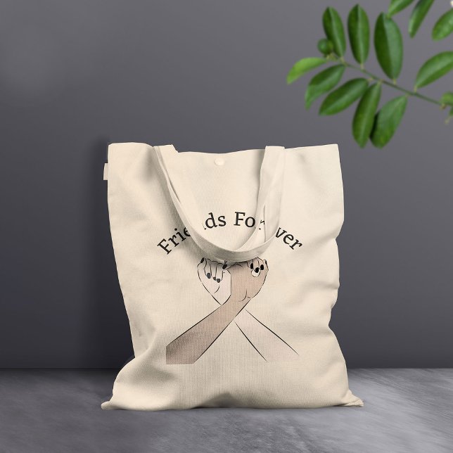 Custom Friends Forever Tote Bag Tragetasche (Von Creator hochgeladen)