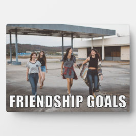 Custom Friends Foto Funny Friendship Goals Meme Fotoplatte