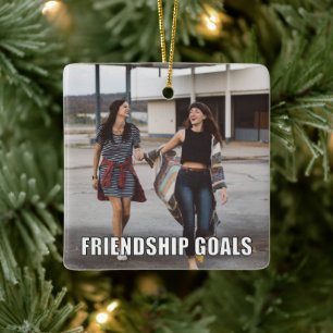 Custom Friends Foto Funny Friendship Goals Meme Keramikornament