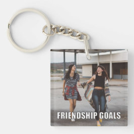 Custom Friends Foto Funny Friendship Goals Meme Schlüsselanhänger