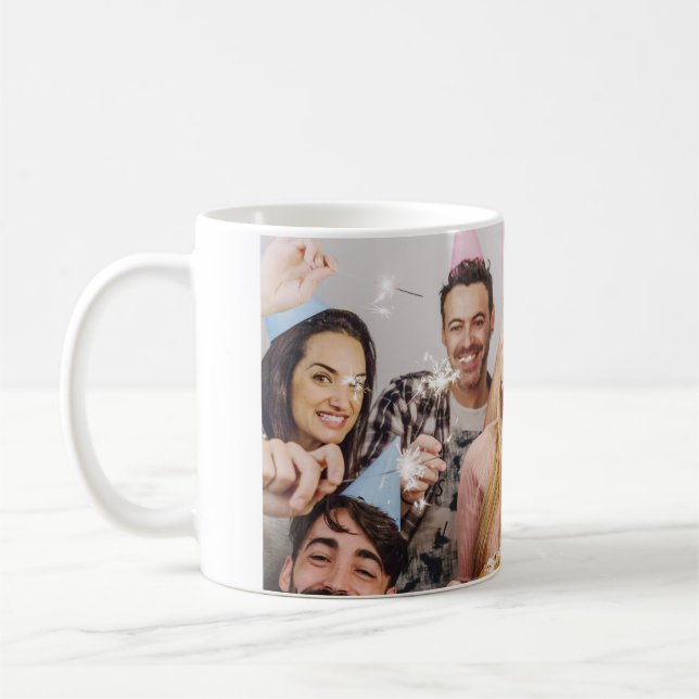 Custom Friends Foto Geburtstagsfeier Tasse (Links)