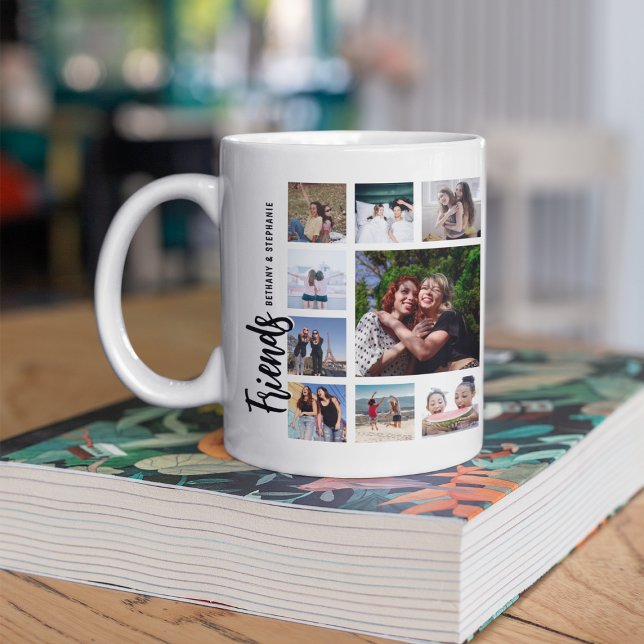Custom Friends Photo Collage Kaffeetasse (Von Creator hochgeladen)