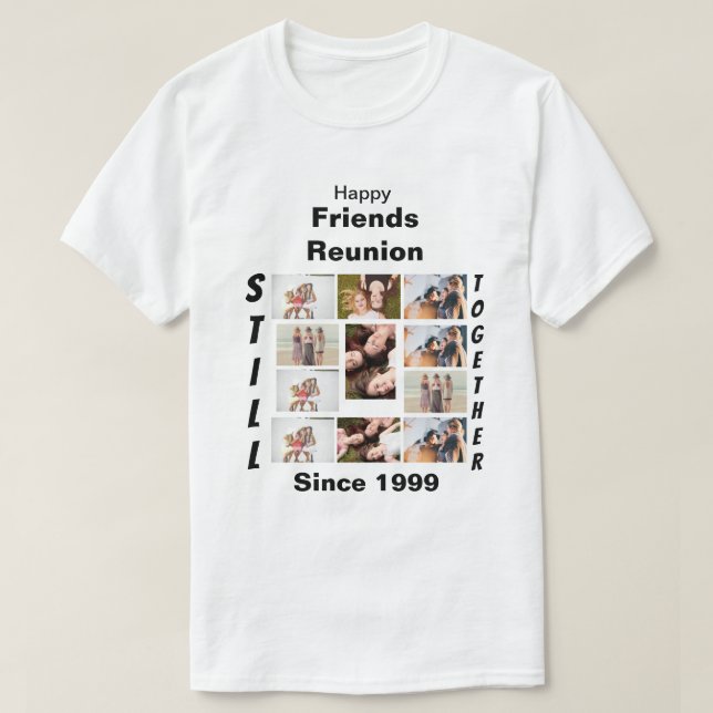 Custom Friends Wiedersehen 11 Foto Collage T - Shi T-Shirt (Design vorne)