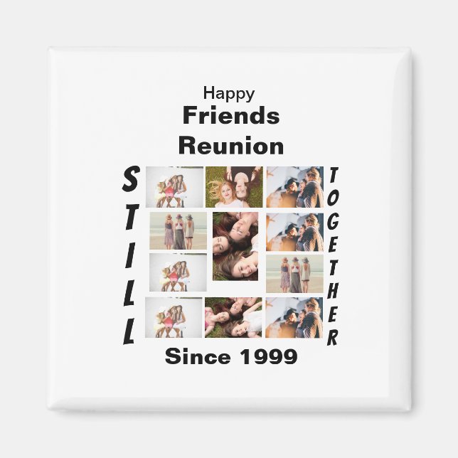 Custom Friends Wiedersehen 11 FotoCollage Magnet (Vorne)