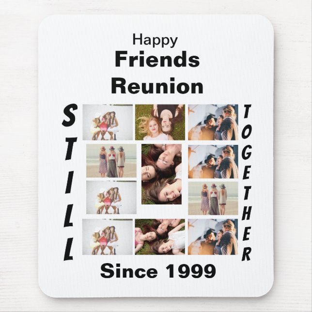 Custom Friends Wiedersehen 11 FotoCollage Mousepad (Vorne)