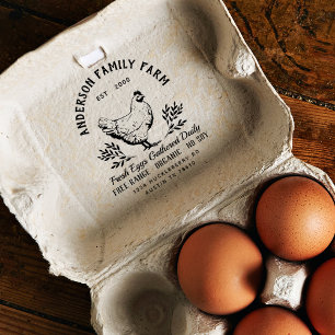 Custom Frische Eier Familienbauernhof Stempel