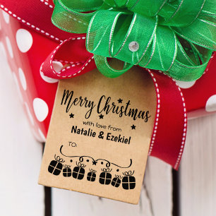 Custom Frohe Weihnachten mit Liebe zu, Gummistempel