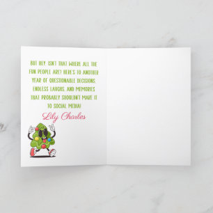 Custom Frohe Weihnachts Funny Quotes für Freunde Feiertagskarte