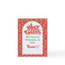 Custom Frohe Weihnachtskarte für Ihren Freund