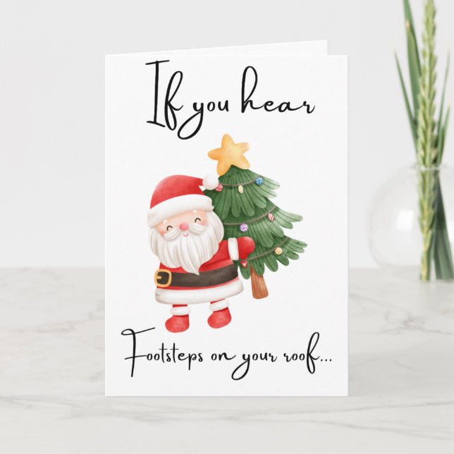 Custom Frohe Weihnachtszitate für Freunde Feiertagskarte (Vorderseite)