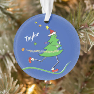 Custom front/back Christmas Tree Runner © Ornament