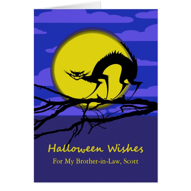 Custom Front Halloween for Brother in Law, Cat (Vorne)