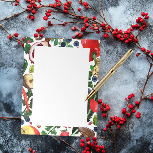 CUSTOM Fruit Veggie Wasserfarben Lebensmittelgesch Notizblock