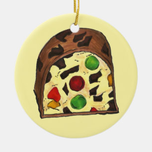 Custom Fruitcake Fruit Cake Weihnachtsgeschmack Keramikornament