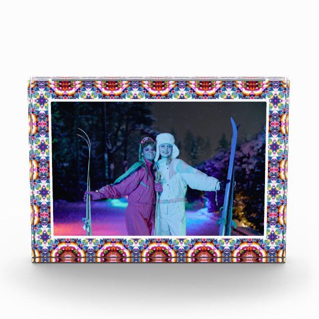 Custom Fun Frohe Weihnachts Dopamin Dekor Schweste Fotoblock (Vorderseite)