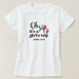 Custom Fun Girls Trip Cocktail T - Shirt