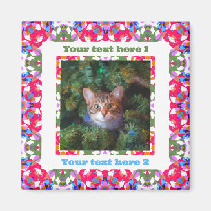 Custom Fun Jolly Red Festive Weihnachtsgeschenk Fo Magnet