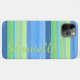 Custom Fun Summer Colorful Chic Stripes Muster Case-Mate iPhone Hülle (Rückseite (Horizontal))