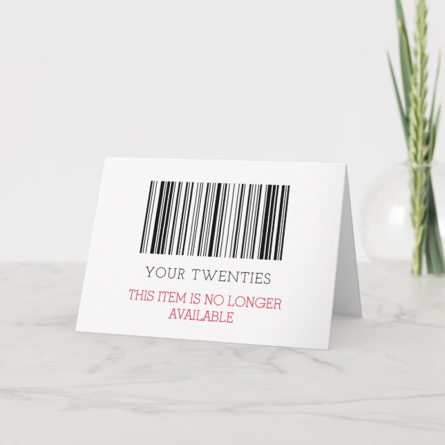 Custom FUNNY 30 (30.) oder jedes Alter Geburtstag Karte (Vorderseite)