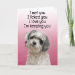 Custom Funny Birthday Card Shih Tzu Dankeskarte<br><div class="desc">Shih Tzu Funny Birthday Card Anpassungsoptionen: Ändern Sie den Anlass,  von wem die Karte stammt (der Name Ihres Hundes),  für wen die Karte bestimmt ist (z.B. Mama,  Vater,  Nan,  Gran,  Hausbruder oder -schwester,  etc.). Sie können auch das Hundebild ändern,  wenn Sie möchten,  Schriftart und Farbe oder die Hintergrundfarbe.</div>