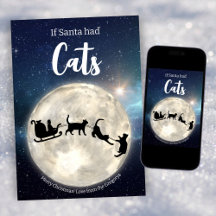 Custom Funny Black Cat Weihnachten