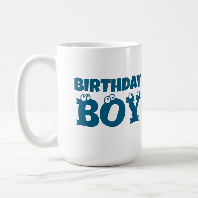 Custom Funny Cartoon Eyes Kids' Birthdays Kaffeetasse (Links)