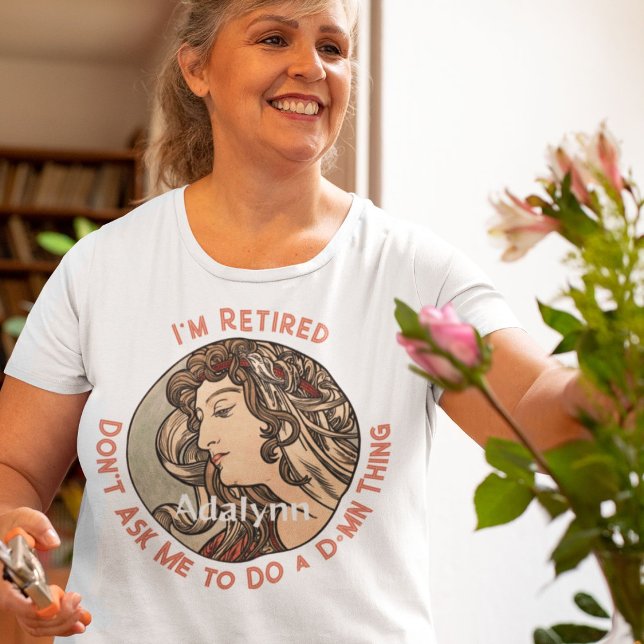 Custom Funny Elegane Pensionspenden für ihre Mama T-Shirt (Custom Funny Elegant Retirement Gifts for Her Mom)